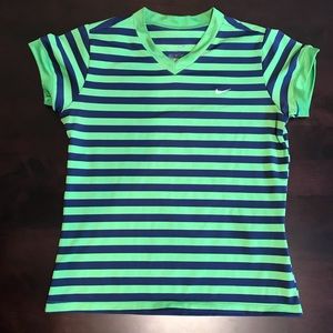 Nike Dri Fit striped top